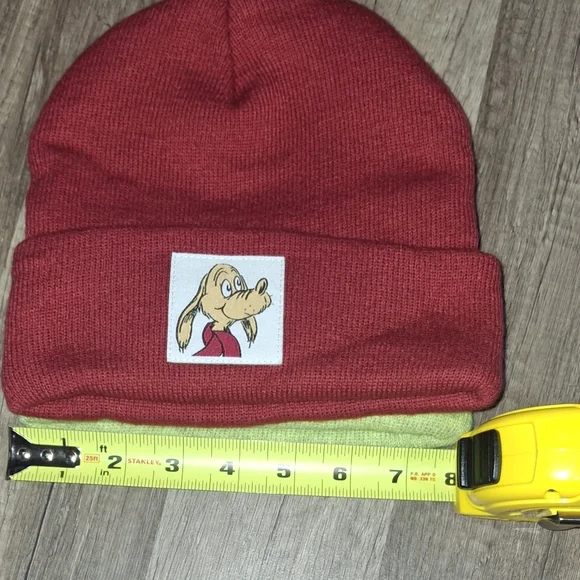 ❄️ Kids Beanie Set The Grinch And His Dog  Red and Green☃️ - Picture 5 of 5
